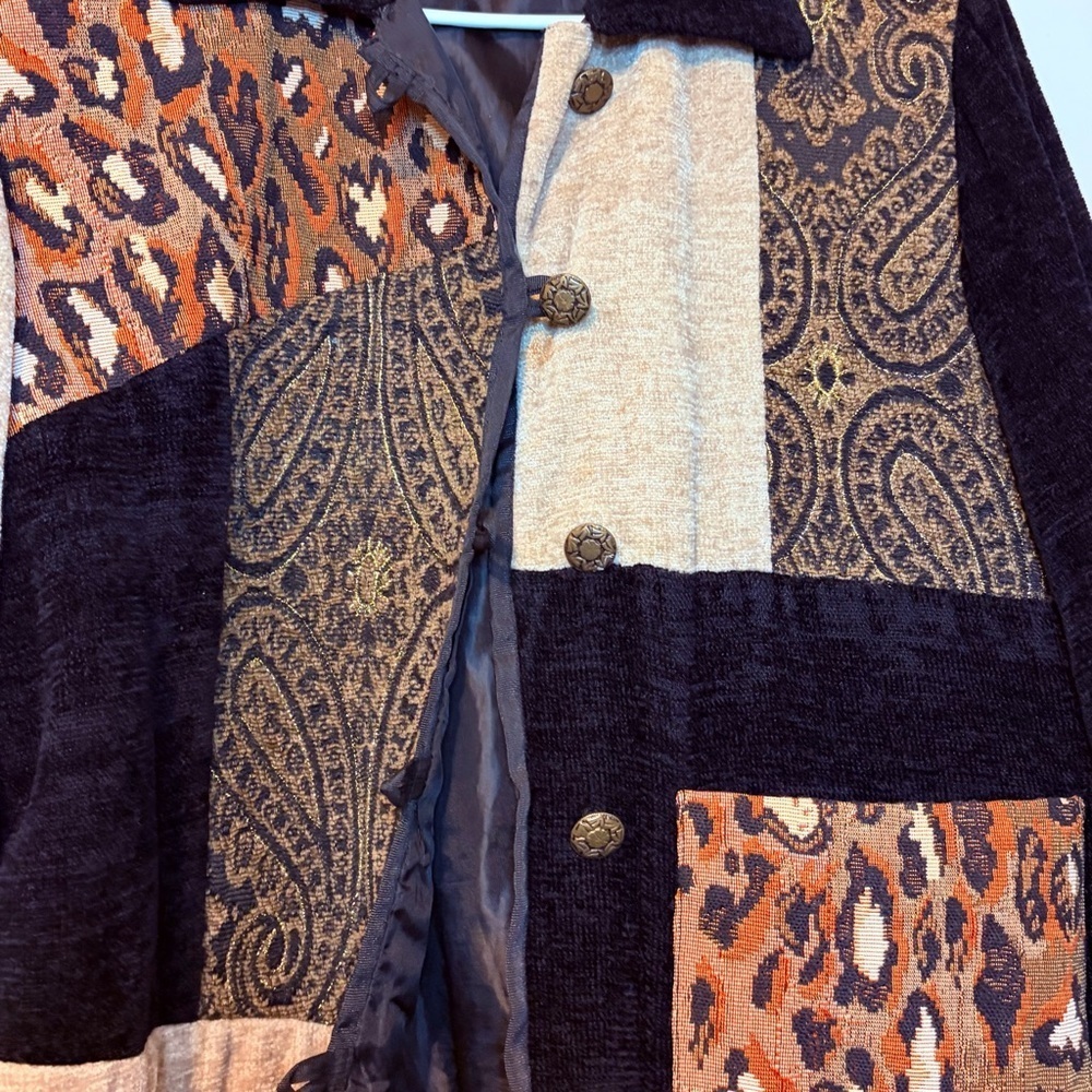 Maya Women's Animal Print Patchwork Blazer - Picture 5 of 10